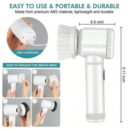 Electric Spin Scrubber | Cordless Bathroom & Kitchen Cleaning Brush